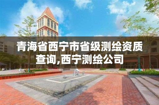 青海省西寧市省級測繪資質查詢,西寧測繪公司