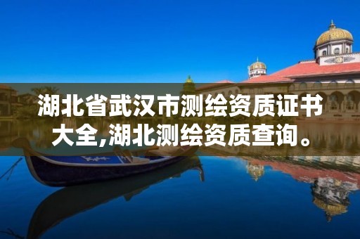 湖北省武漢市測繪資質證書大全,湖北測繪資質查詢。