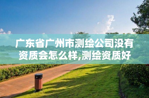 廣東省廣州市測繪公司沒有資質會怎么樣,測繪資質好辦嗎。