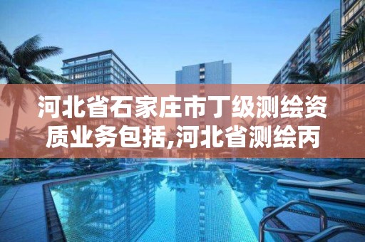 河北省石家莊市丁級測繪資質業務包括,河北省測繪丙級資質辦理需要多少人