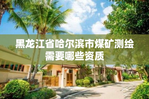 黑龍江省哈爾濱市煤礦測(cè)繪需要哪些資質(zhì)