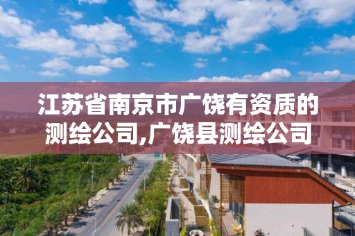 江蘇省南京市廣饒有資質的測繪公司,廣饒縣測繪公司