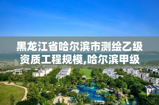 黑龍江省哈爾濱市測繪乙級資質工程規模,哈爾濱甲級測繪公司