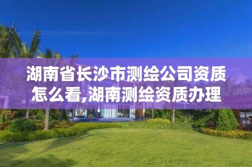 湖南省長沙市測繪公司資質怎么看,湖南測繪資質辦理