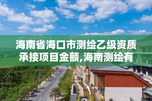 海南省?？谑袦y繪乙級資質(zhì)承接項目金額,海南測繪有限公司。