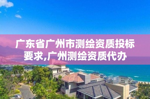 廣東省廣州市測繪資質投標要求,廣州測繪資質代辦