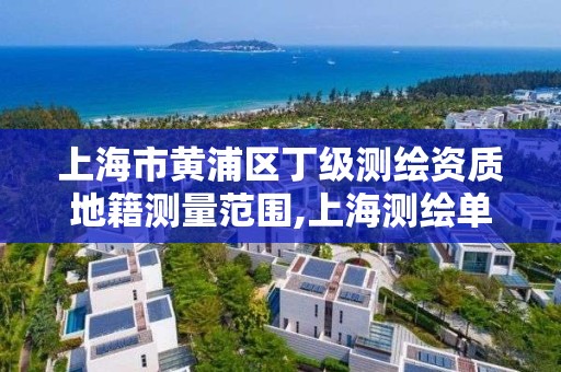 上海市黃浦區丁級測繪資質地籍測量范圍,上海測繪單位。