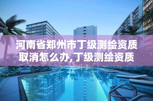 河南省鄭州市丁級測繪資質取消怎么辦,丁級測繪資質要求。