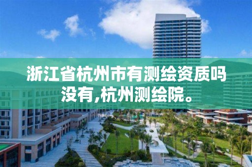 浙江省杭州市有測繪資質嗎沒有,杭州測繪院。