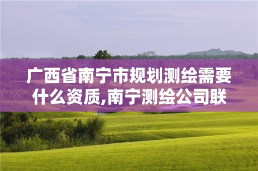 廣西省南寧市規劃測繪需要什么資質,南寧測繪公司聯系電話