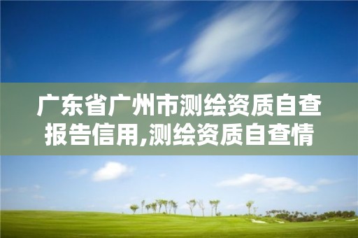 廣東省廣州市測繪資質自查報告信用,測繪資質自查情況表如何填寫。