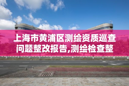 上海市黃浦區測繪資質巡查問題整改報告,測繪檢查整改報告。