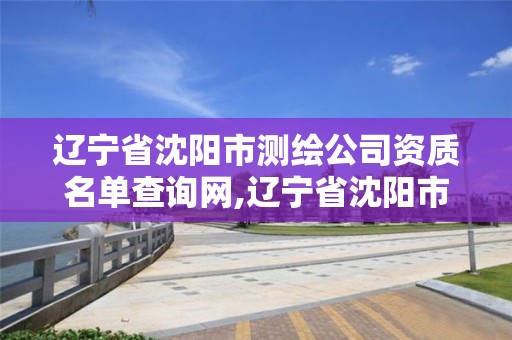 遼寧省沈陽市測繪公司資質名單查詢網,遼寧省沈陽市測繪公司資質名單查詢網站。