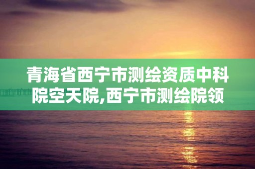 青海省西寧市測繪資質中科院空天院,西寧市測繪院領導班子成員。