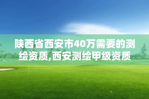 陜西省西安市40萬需要的測繪資質,西安測繪甲級資質的單位。