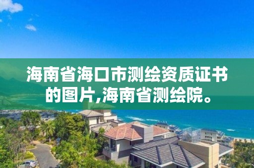 海南省海口市測繪資質證書的圖片,海南省測繪院。