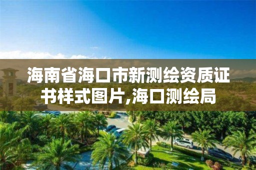 海南省海口市新測繪資質證書樣式圖片,海口測繪局