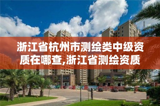 浙江省杭州市測繪類中級資質在哪查,浙江省測繪資質查詢