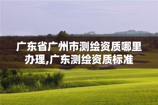 廣東省廣州市測繪資質哪里辦理,廣東測繪資質標準