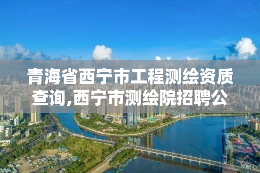 青海省西寧市工程測繪資質查詢,西寧市測繪院招聘公示