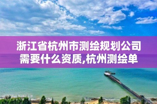 浙江省杭州市測繪規劃公司需要什么資質,杭州測繪單位。