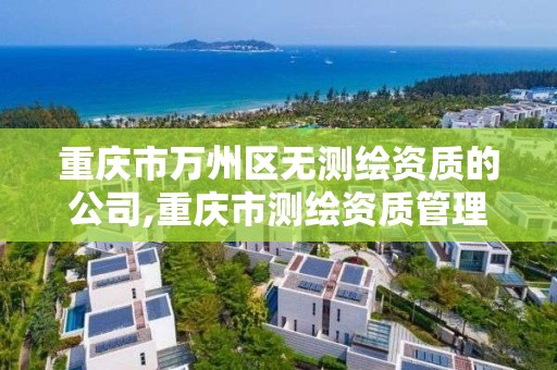 重慶市萬州區無測繪資質的公司,重慶市測繪資質管理辦法