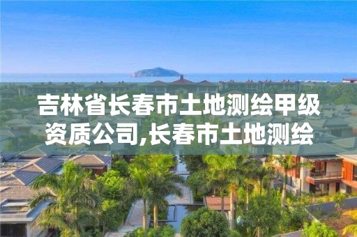 吉林省長春市土地測繪甲級資質(zhì)公司,長春市土地測繪院