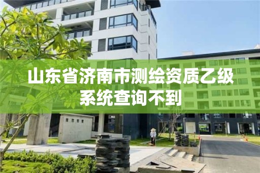 山東省濟南市測繪資質(zhì)乙級系統(tǒng)查詢不到