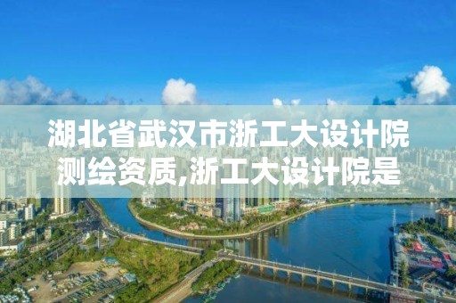 湖北省武漢市浙工大設計院測繪資質,浙工大設計院是什么編制。