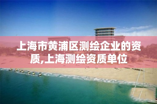 上海市黃浦區(qū)測繪企業(yè)的資質(zhì),上海測繪資質(zhì)單位