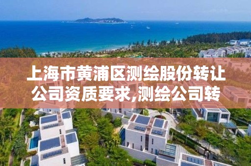 上海市黃浦區測繪股份轉讓公司資質要求,測繪公司轉讓多少錢。