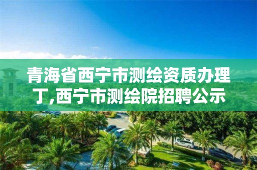 青海省西寧市測繪資質辦理丁,西寧市測繪院招聘公示