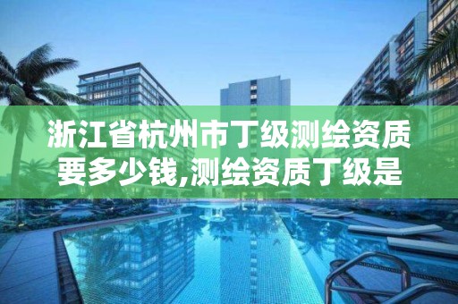 浙江省杭州市丁級測繪資質要多少錢,測繪資質丁級是什么意思。