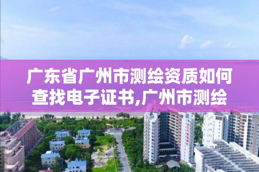 廣東省廣州市測繪資質(zhì)如何查找電子證書,廣州市測繪產(chǎn)品質(zhì)量檢驗中心