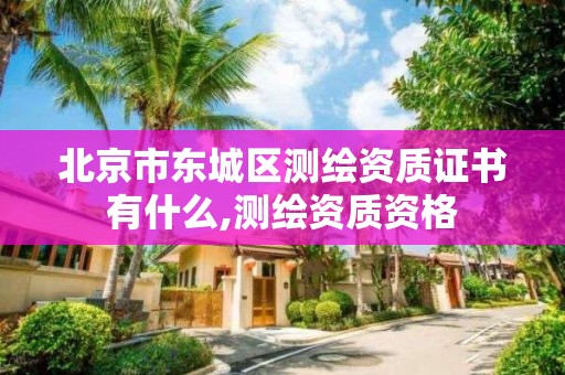 北京市東城區測繪資質證書有什么,測繪資質資格