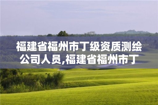 福建省福州市丁級資質測繪公司人員,福建省福州市丁級資質測繪公司人員有哪些。