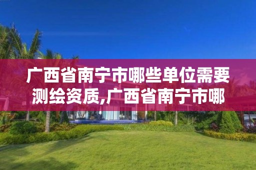 廣西省南寧市哪些單位需要測繪資質,廣西省南寧市哪些單位需要測繪資質的