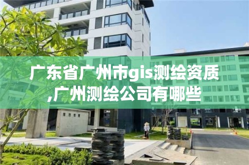 廣東省廣州市gis測繪資質,廣州測繪公司有哪些