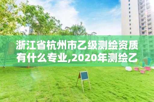 浙江省杭州市乙級測繪資質有什么專業,2020年測繪乙級資質申報條件。