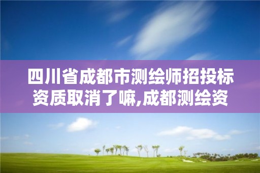 四川省成都市測繪師招投標資質取消了嘛,成都測繪資質辦理。