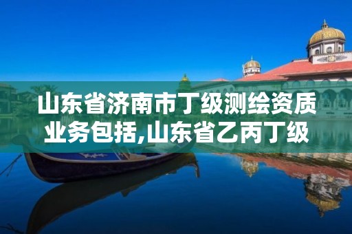 山東省濟(jì)南市丁級測繪資質(zhì)業(yè)務(wù)包括,山東省乙丙丁級測繪資質(zhì)專業(yè)標(biāo)準(zhǔn)