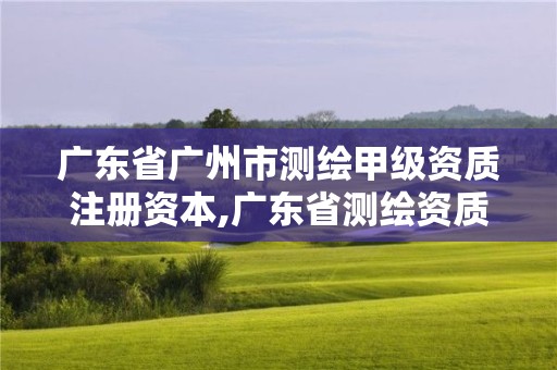 廣東省廣州市測繪甲級資質注冊資本,廣東省測繪資質單位名單。