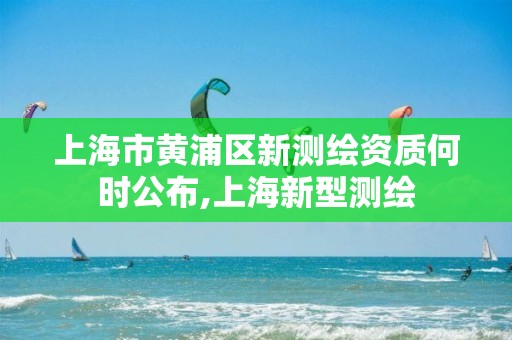 上海市黃浦區新測繪資質何時公布,上海新型測繪