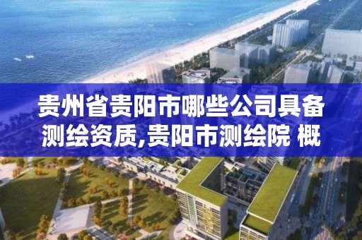 貴州省貴陽市哪些公司具備測繪資質(zhì),貴陽市測繪院 概況