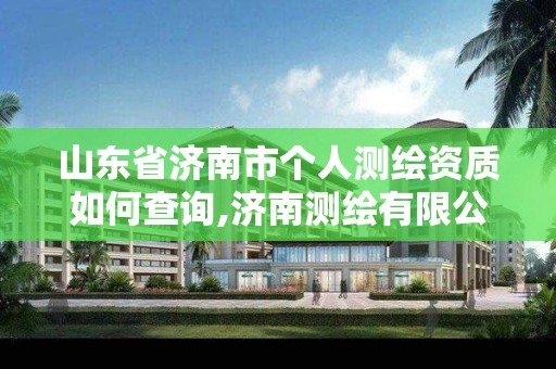 山東省濟南市個人測繪資質如何查詢,濟南測繪有限公司