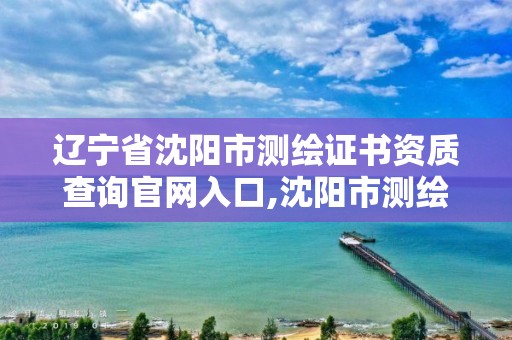 遼寧省沈陽市測繪證書資質查詢官網入口,沈陽市測繪院是什么單位。