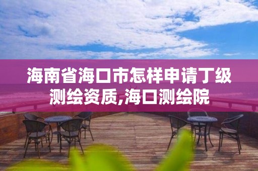 海南省海口市怎樣申請丁級測繪資質,海口測繪院