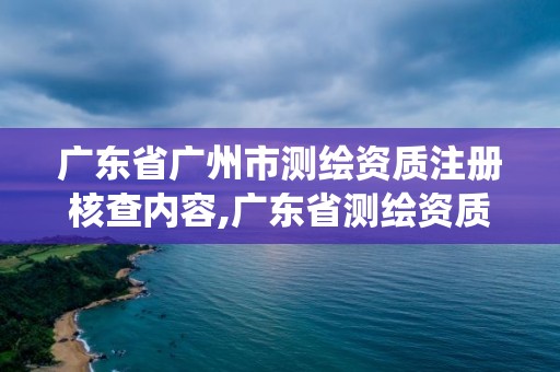 廣東省廣州市測繪資質注冊核查內容,廣東省測繪資質管理系統