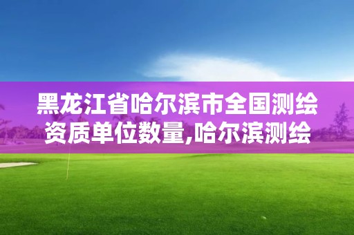 黑龍江省哈爾濱市全國測繪資質(zhì)單位數(shù)量,哈爾濱測繪內(nèi)業(yè)招聘信息