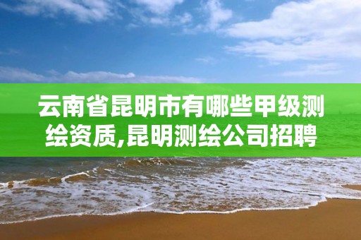 云南省昆明市有哪些甲級(jí)測(cè)繪資質(zhì),昆明測(cè)繪公司招聘信息